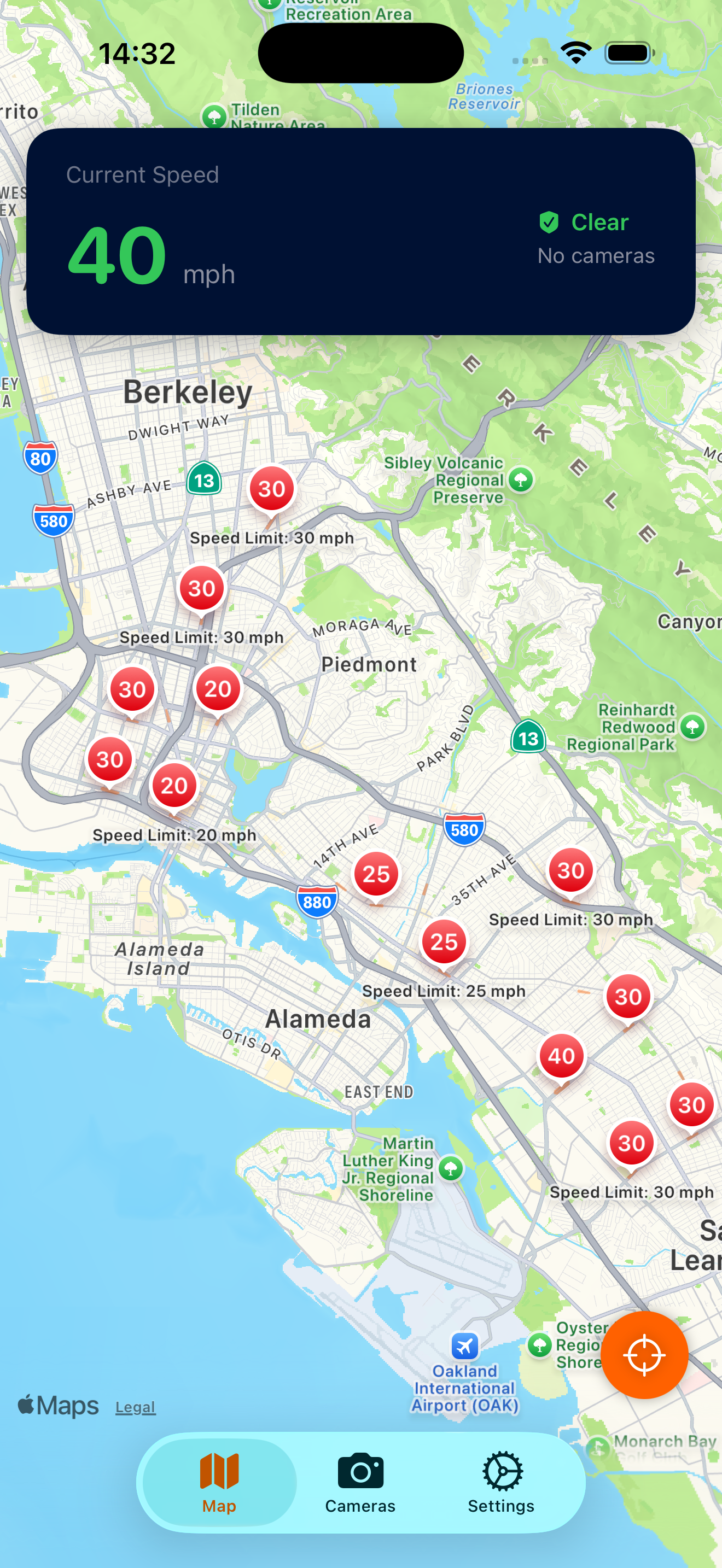 Oakland Speed Camera Maps